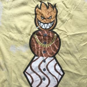 Spitfire/ QuarterSnack Yellow Tshirt 